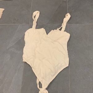 FREE PEOPLE BODYSUIT white
